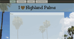 Desktop Screenshot of ilovehighlandpalms.com
